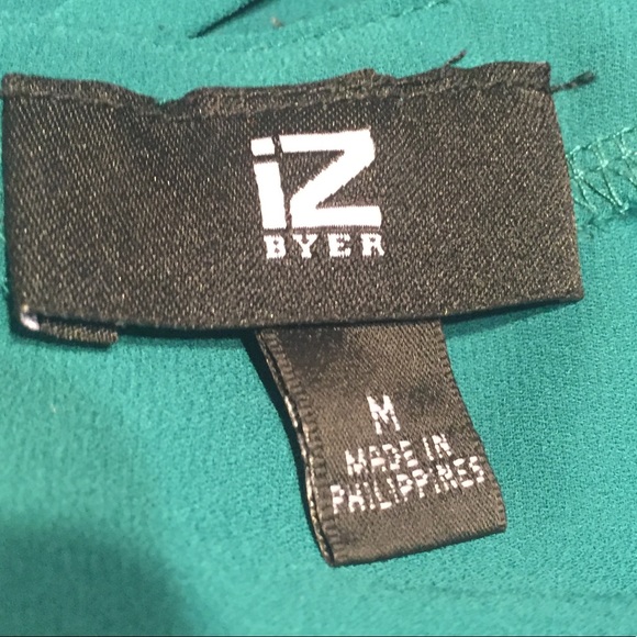 IZ Byer Emerald Green Sleeveless Lattice Back Top - Picture 5 of 7